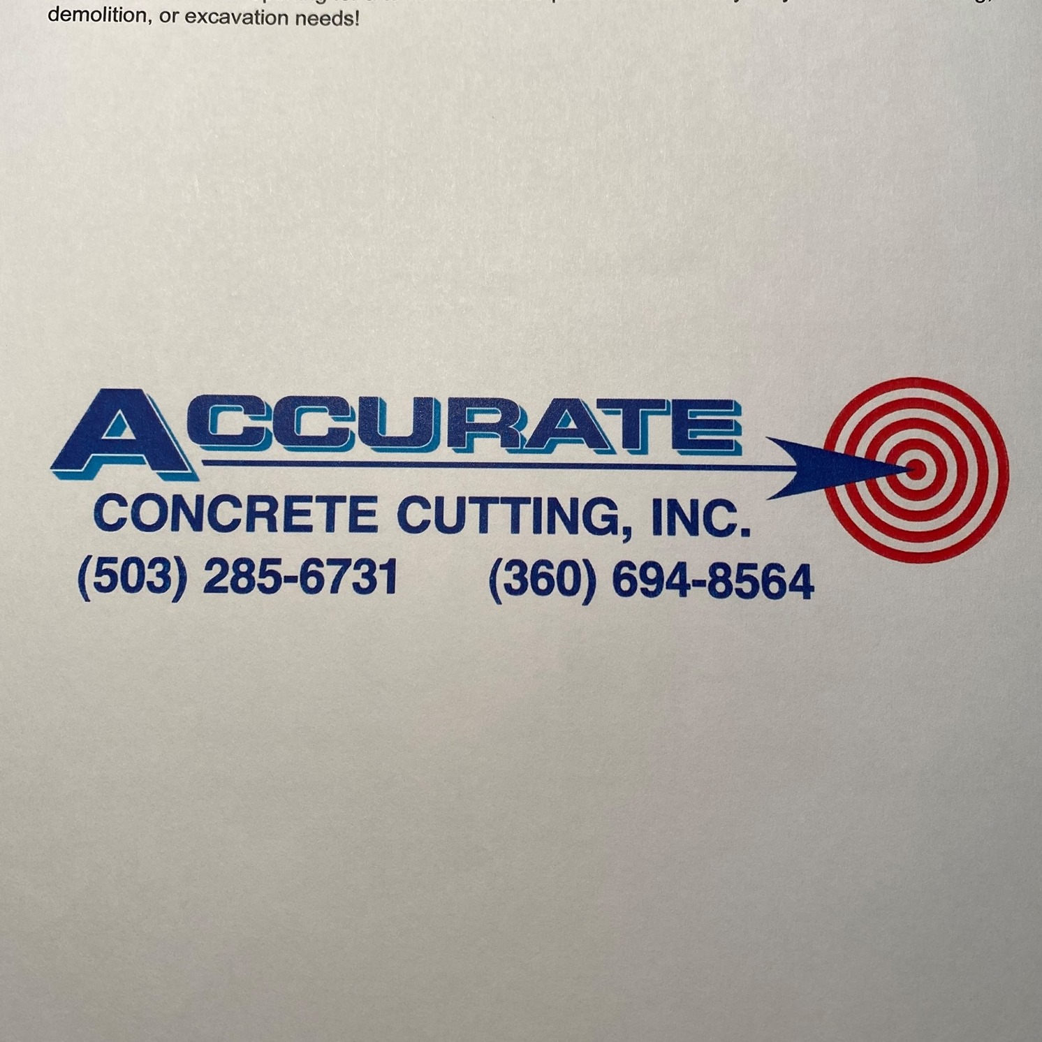 Accurate Concrete Cutting