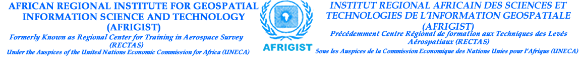 African Regional Institute For Geospatial Information Science And Technology (Afrigist)