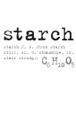 Starch foundation